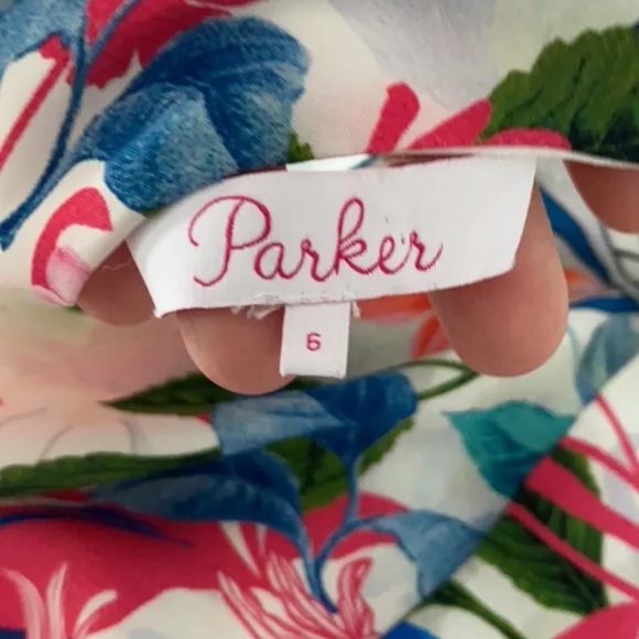 Parker the Most Beautiful Printed Silk Dress - Picture 6 of 6